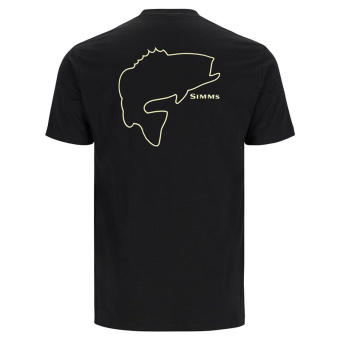 Футболка Simms Bass Outline T-Shirt BLACK