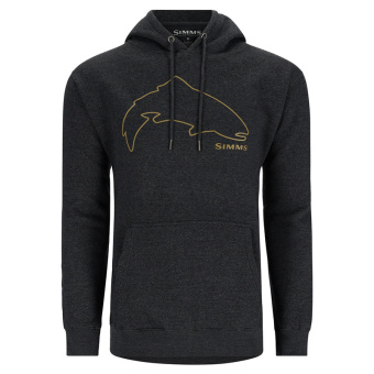 Толстовка Simms Trout Outline Hoody CHARCOAL HEATHER