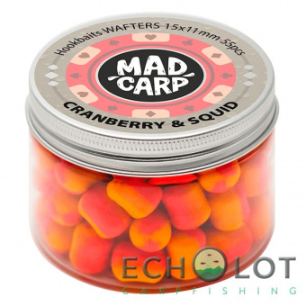 Вафтерсы Mad Carp Baits CRANBERRY & SQUID (Клюква и Кальмар) Wafters