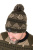 Шапка вязаная с помпоном Fox Collection Festive Bobble Шапка вязаная с помпоном Fox Collection Festive Bobble