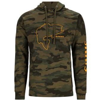 Толстовка Simms Bass Outline Hoody WOODLAND CAMO