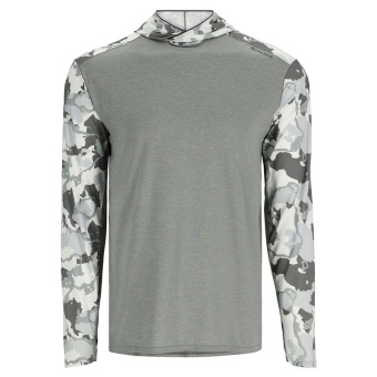 Термофутболка Simms Bugstopper Solarflex Hoody Cinder/Regiment Camo Cinder