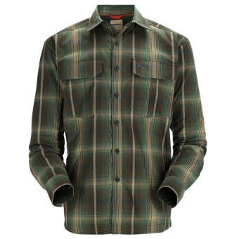 Рубашка Simms Coldweather LS Shirt Forest Hickory Plaid