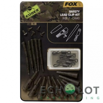 Набор безопасных клипс Fox Edges Camo Safety Lead Cip Kit (Размер 7)