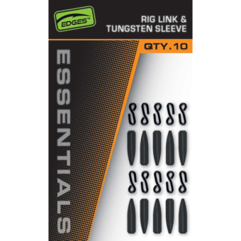 Монтажные застежки и вольфрамовые конусы Fox Edges Essentials Rig Link & Tungsten Sleeve