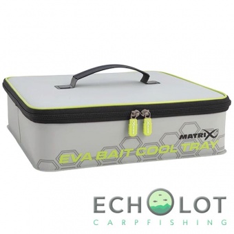 Сумка с контейнерами для насадок из ЭВА Matrix EVA Bait Cooler Tray Light Grey Inc 4 Tubs