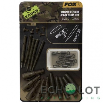 Набор для монтажа Безопасная Клипса Fox Edges Camo Power Grip Lead Clip Kit (C усиленным конусом)
